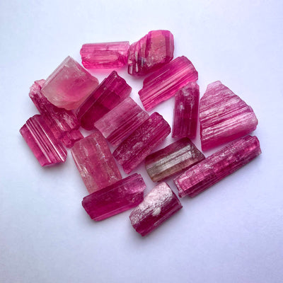 24 Grams Pink Tourmaline Crystals