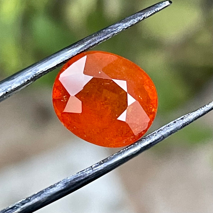 6.20 Carats Faceted Hessonite Garnet - Noble Gemstones®