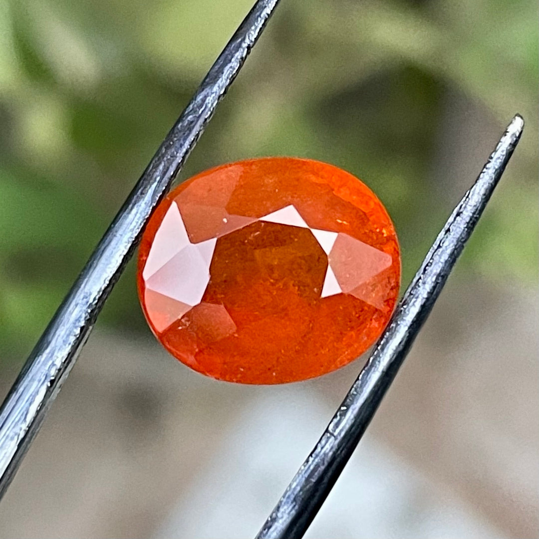 6.20 Carats Faceted Hessonite Garnet - Noble Gemstones®