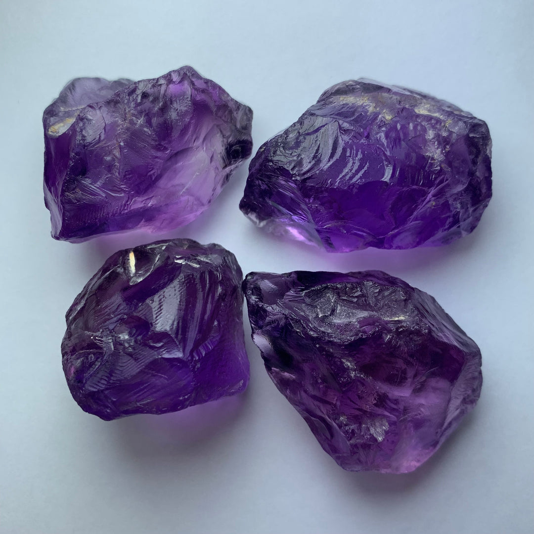 100 Grams Facet Rough Purple African Amethyst