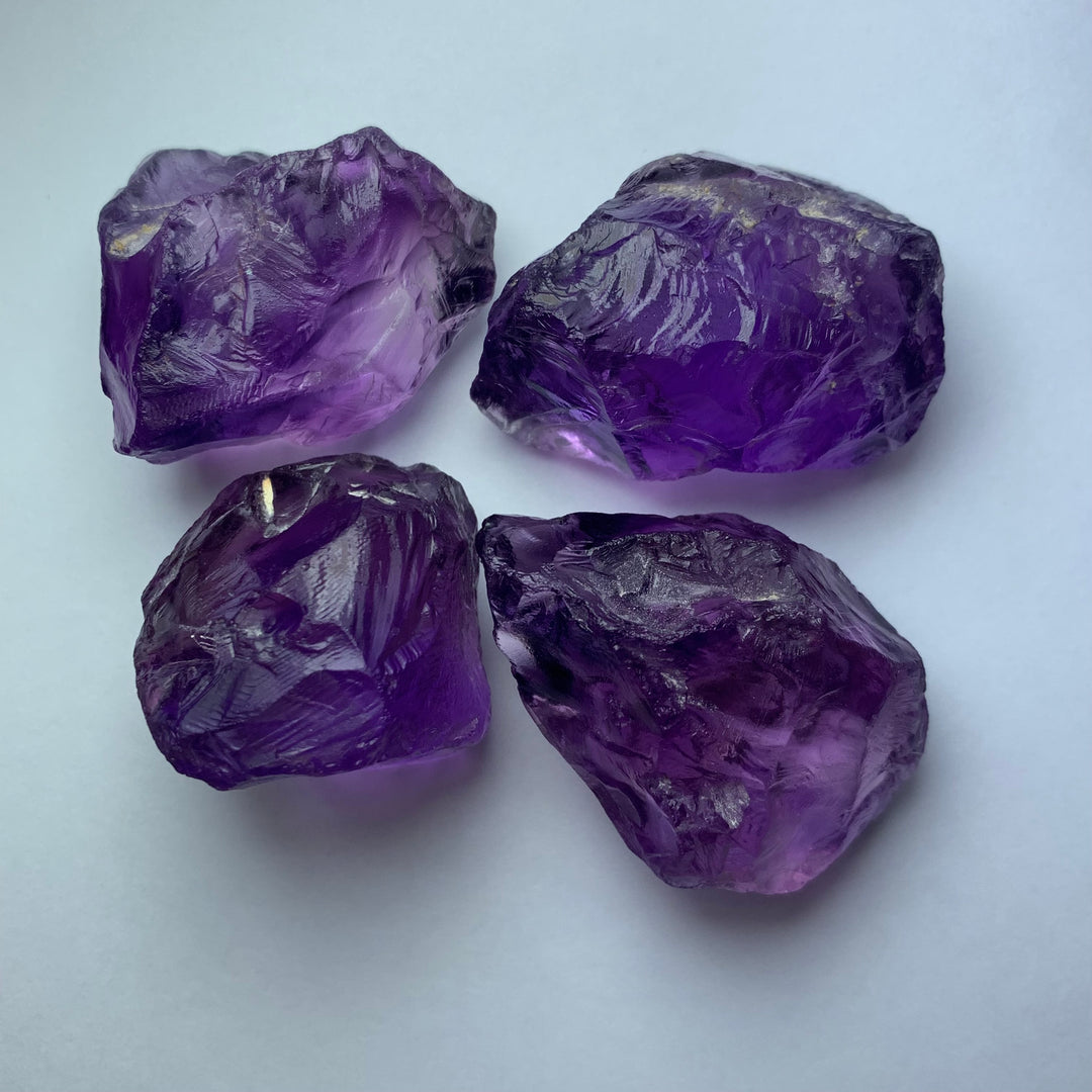 100 Grams Facet Rough Purple African Amethyst