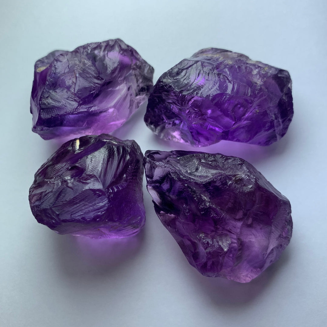 100 Grams Facet Rough Purple African Amethyst