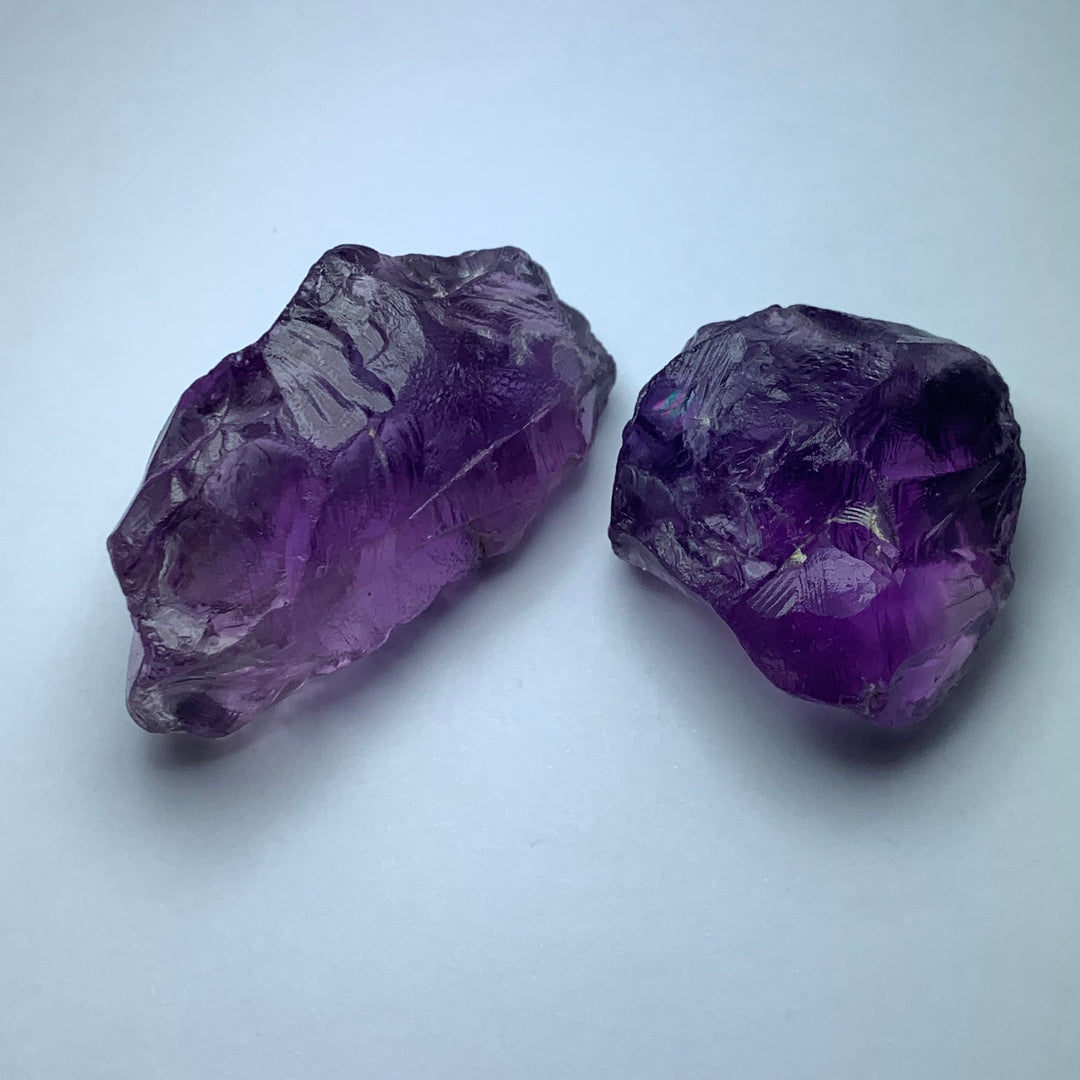 66 Grams Facet Rough Purple African Amethyst