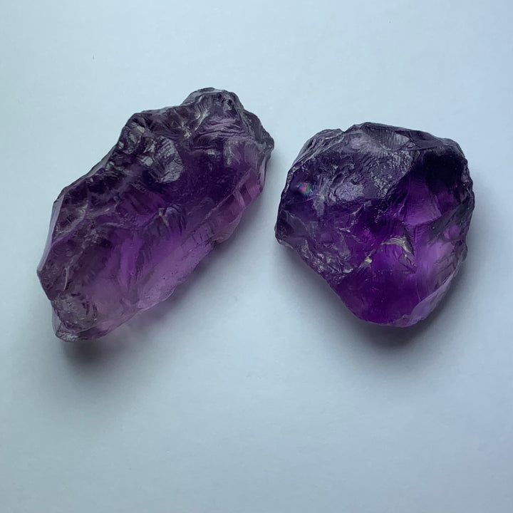 66 Grams Facet Rough Purple African Amethyst