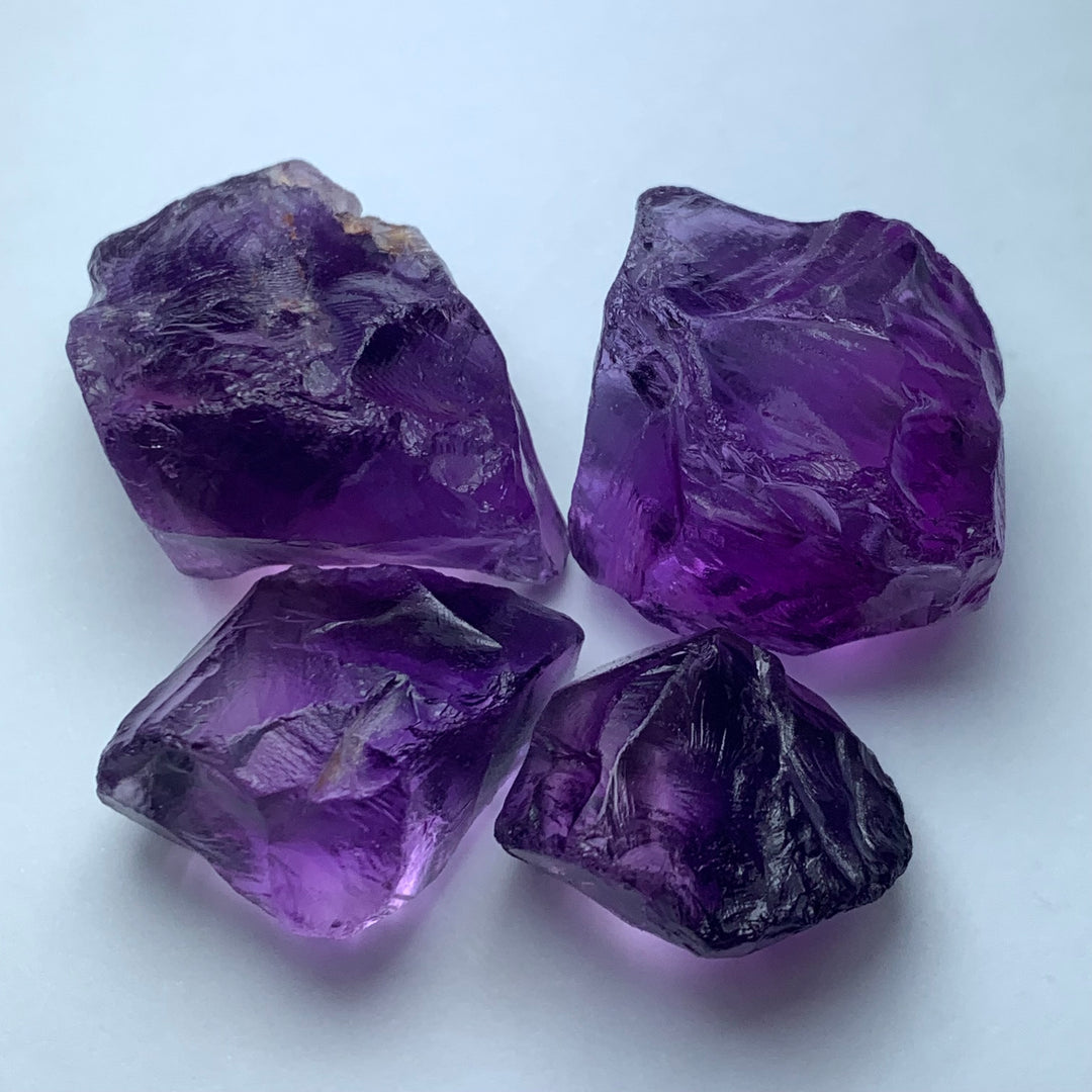 40 Grams Facet Rough Purple African Amethyst