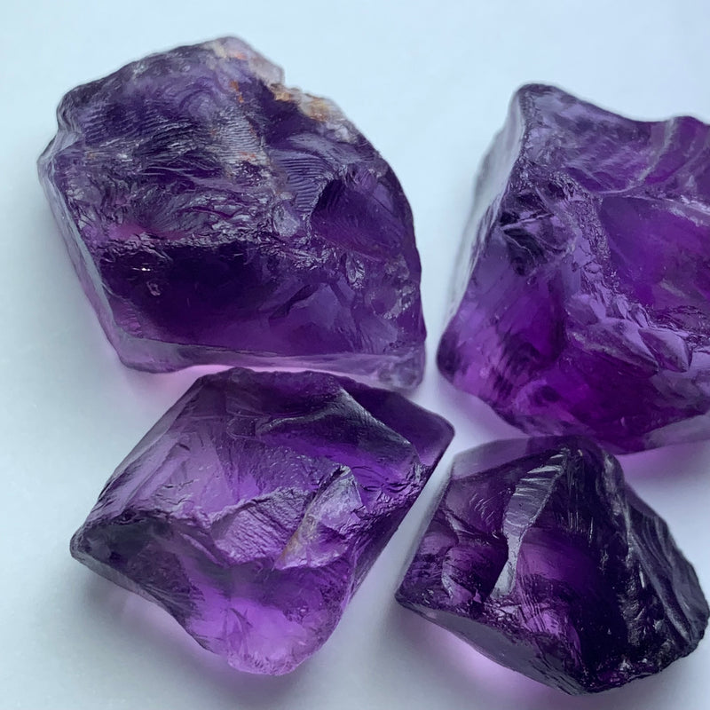 40 Grams Facet Rough Purple African Amethyst