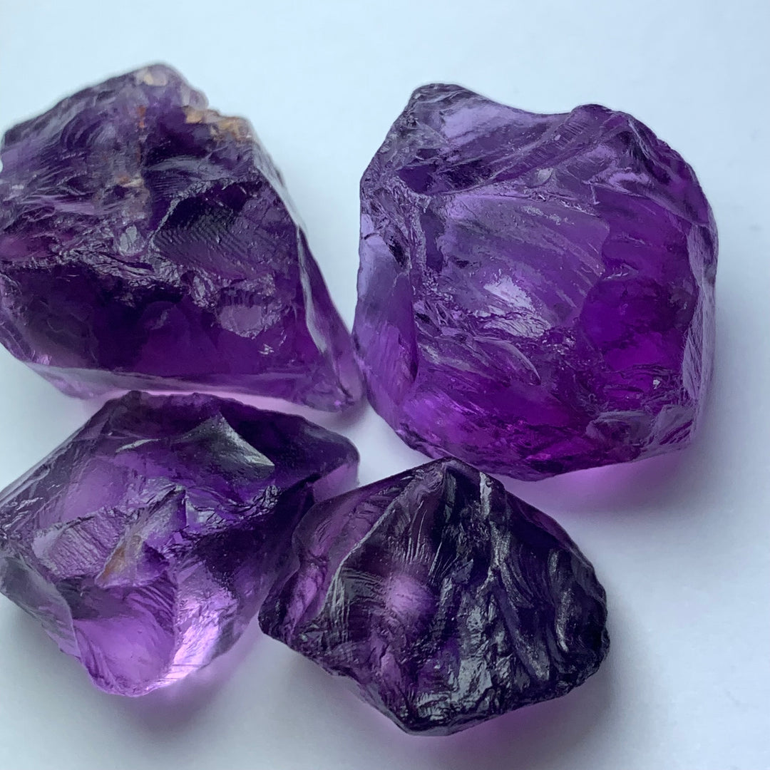 40 Grams Facet Rough Purple African Amethyst