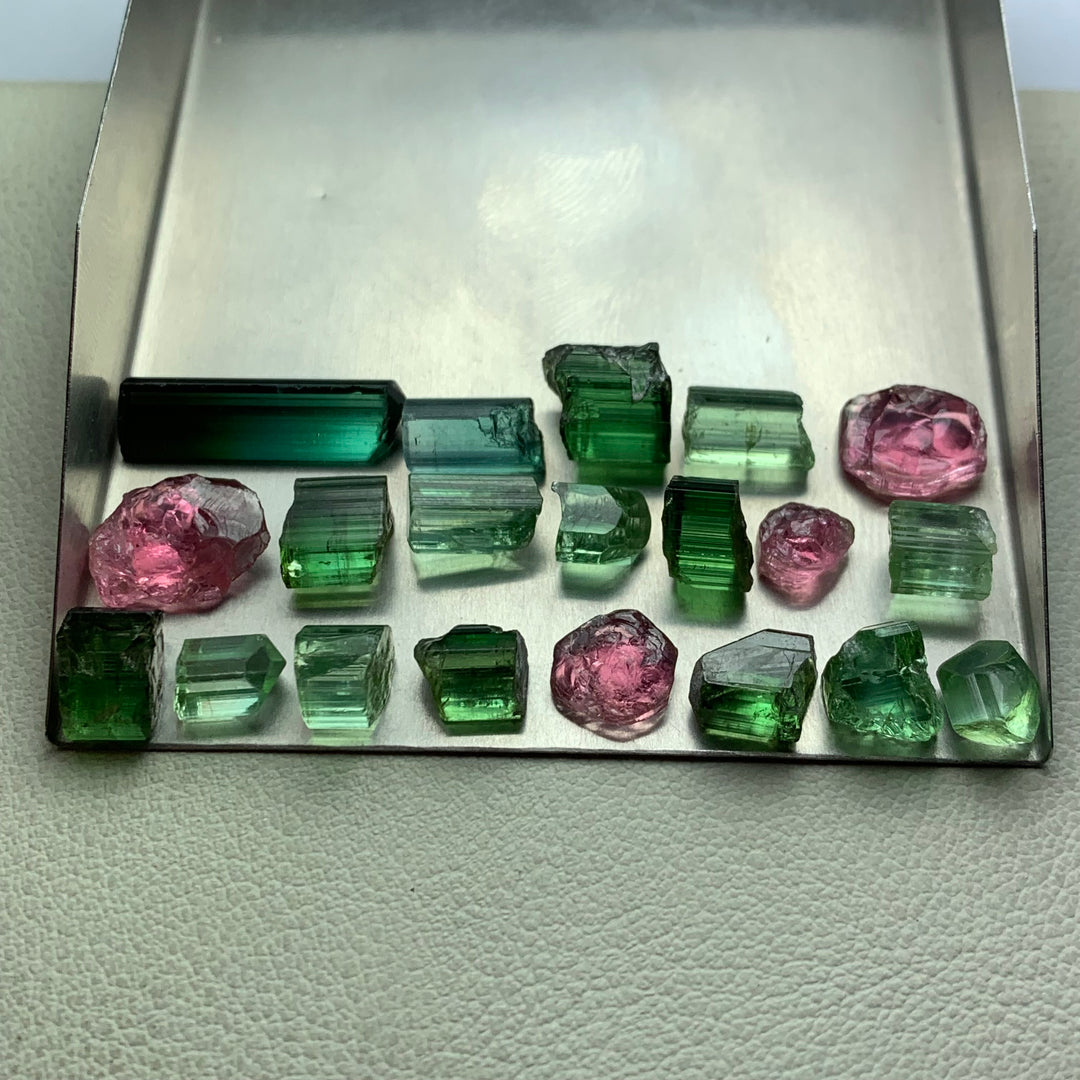 9 Grams Facet Rough Mix Tourmalines For Sale