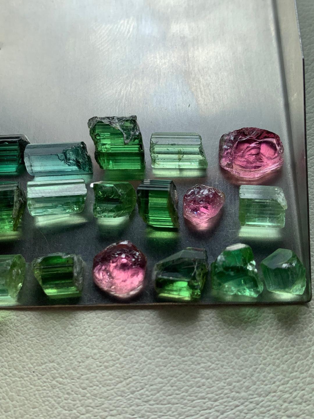 9 Grams Facet Rough Mix Tourmalines For Sale