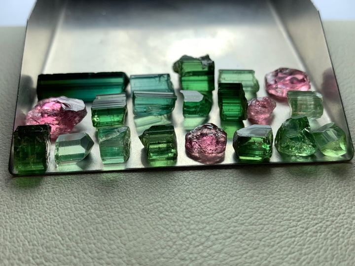 9 Grams Facet Rough Mix Tourmalines For Sale