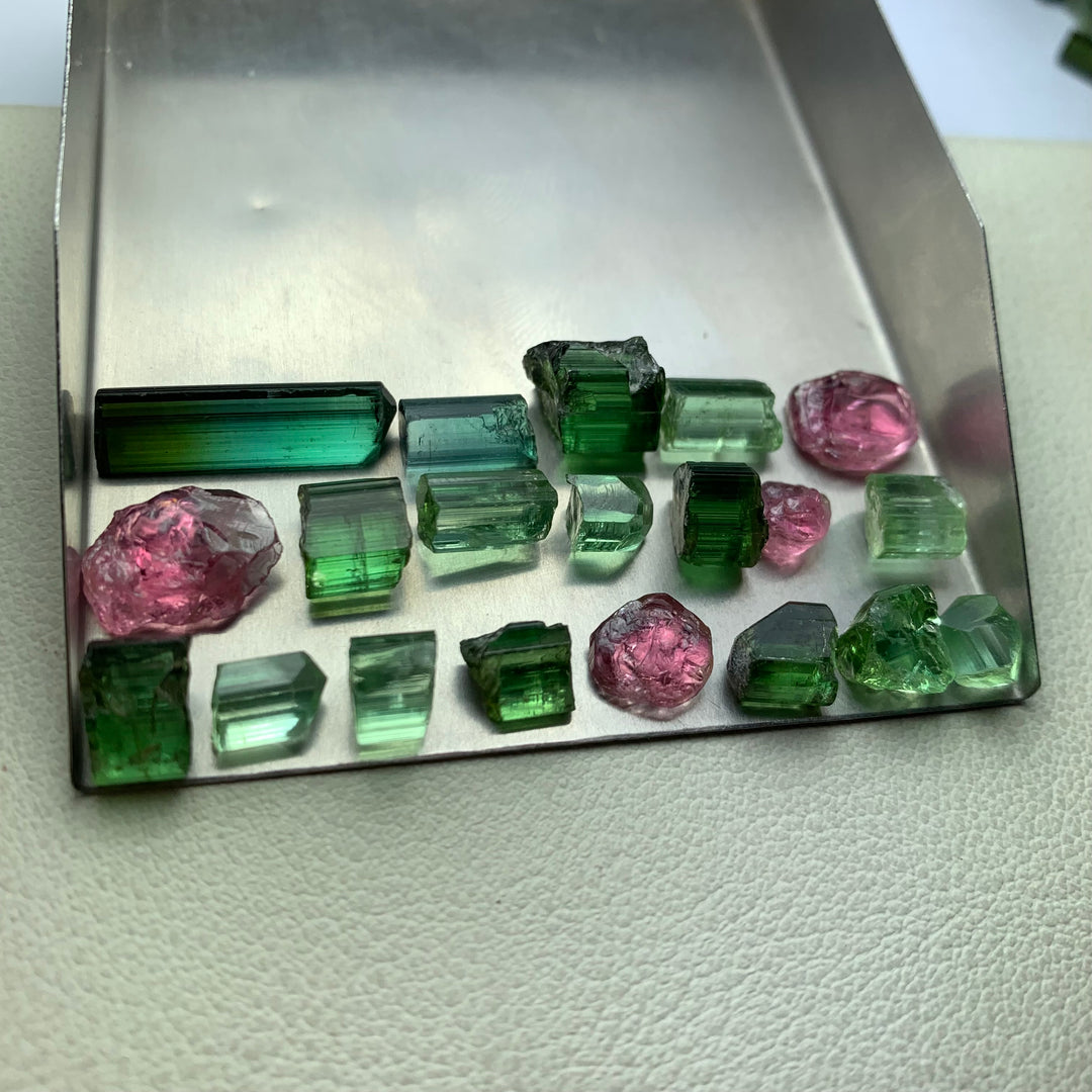 9 Grams Facet Rough Mix Tourmalines For Sale