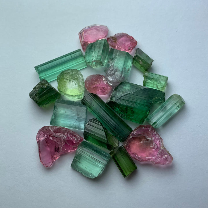 10 Grams Facet Rough Mix Tourmalines For Sale