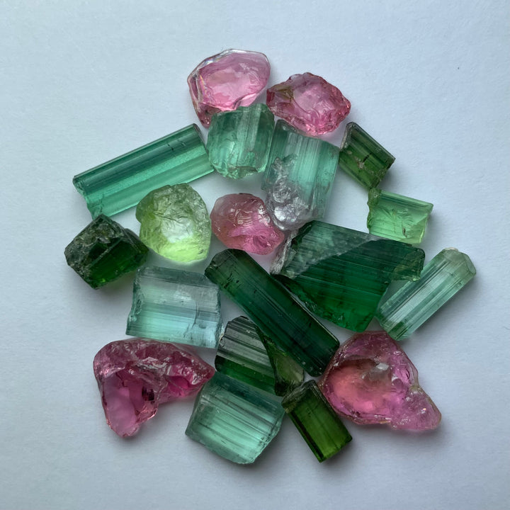 10 Grams Facet Rough Mix Tourmalines For Sale