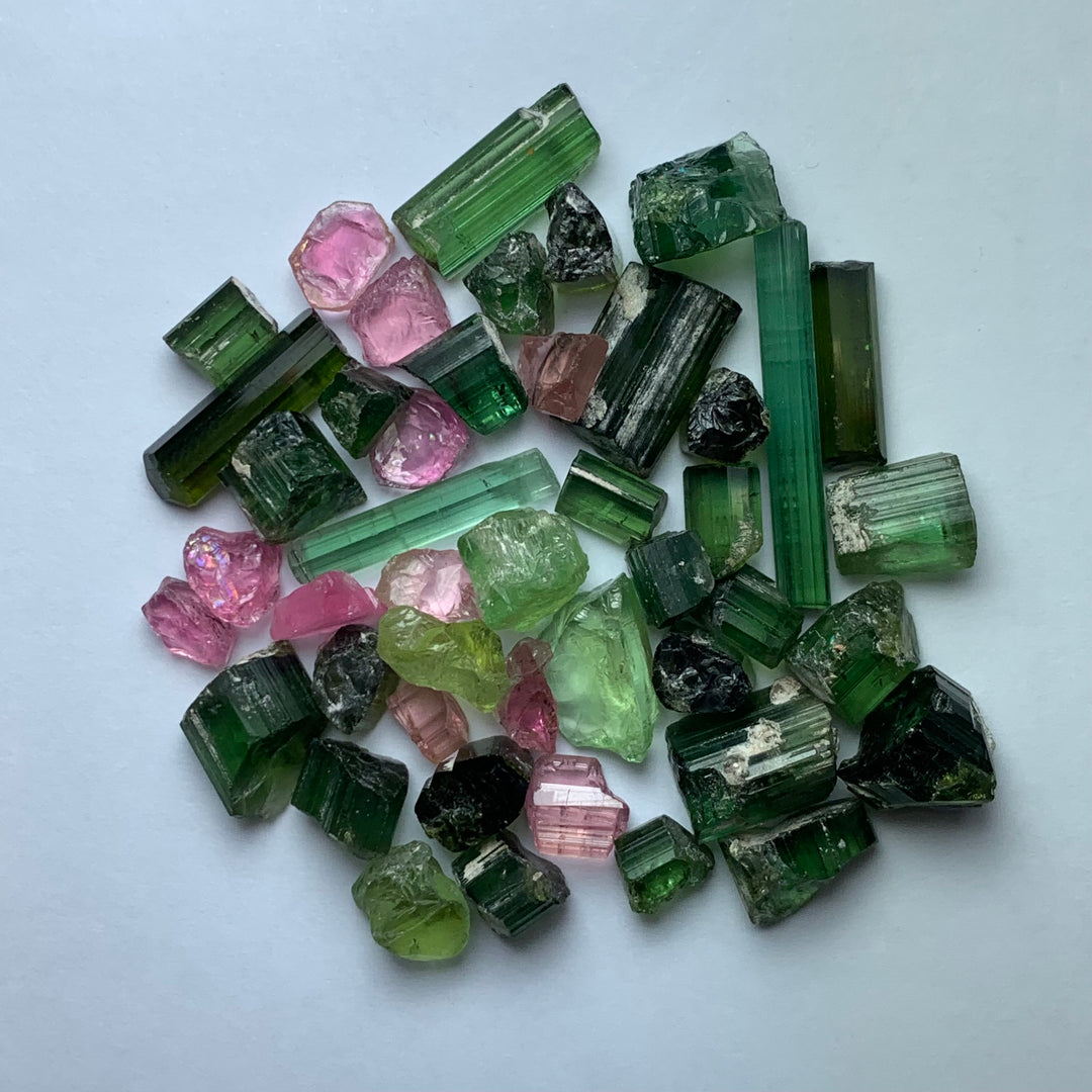 21 Grams Facet Rough Mix Tourmalines For Sale