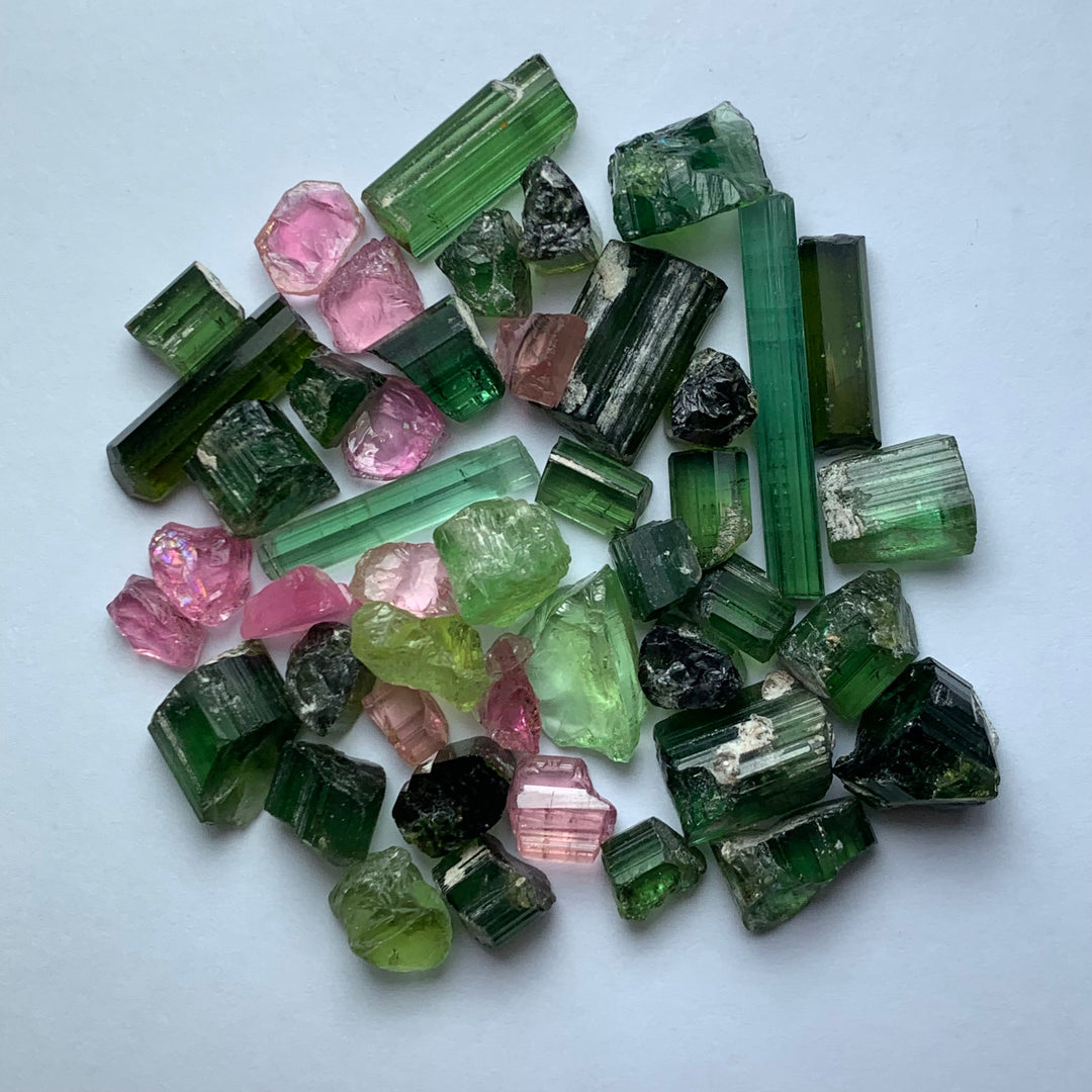 21 Grams Facet Rough Mix Tourmalines For Sale