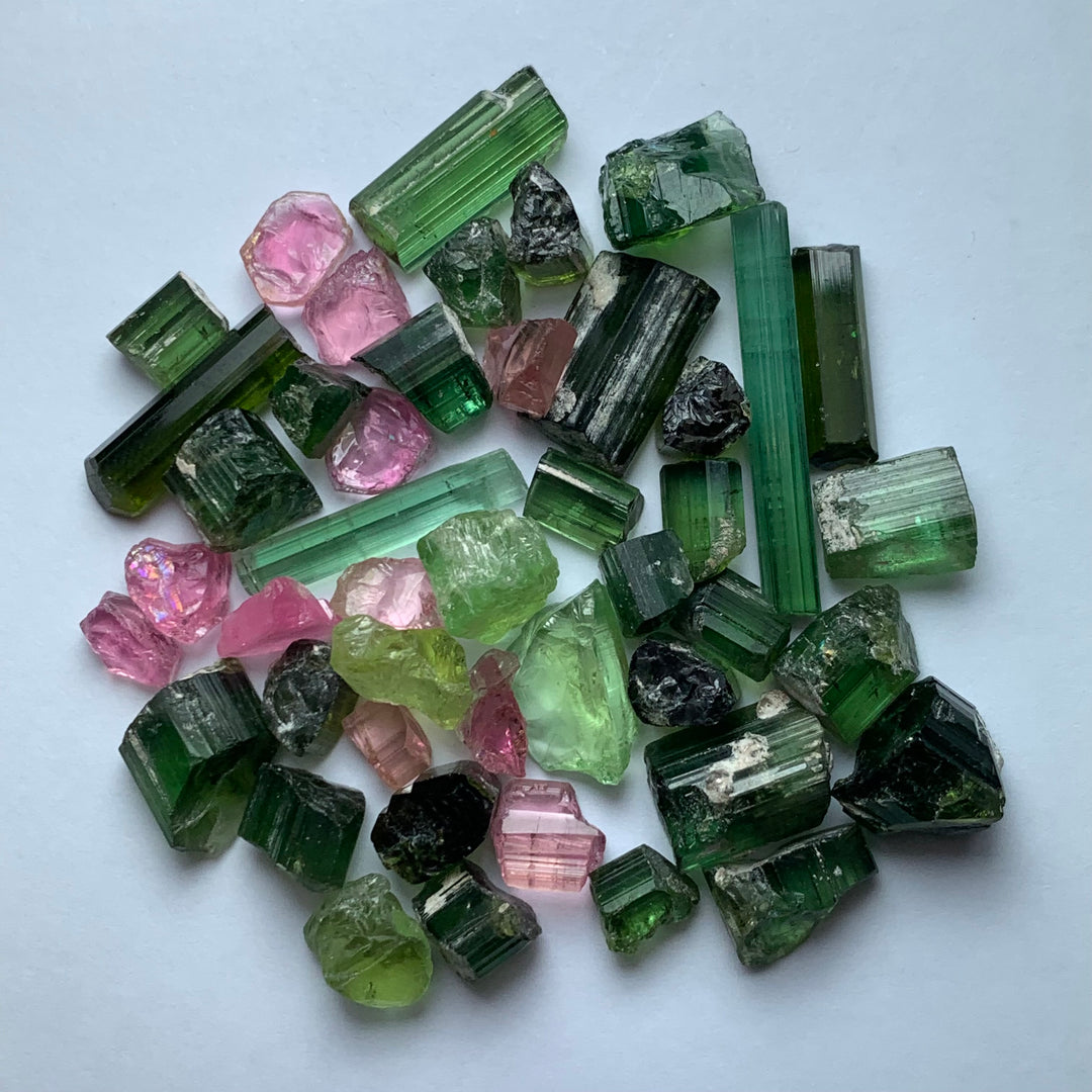 21 Grams Facet Rough Mix Tourmalines For Sale