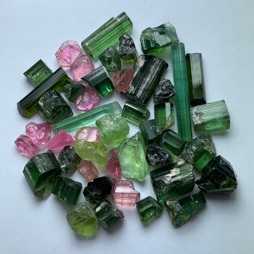 21 Grams Facet Rough Mix Tourmalines For Sale