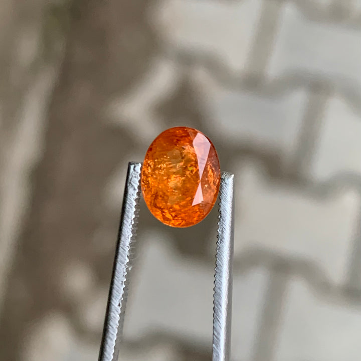 2.15 Carats Faceted Orange Spessartine Garnet