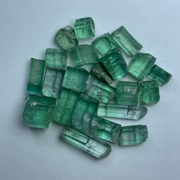 14.90 Grams Cabs Grade Mint Green Tourmalines / Tourmaline Crystals