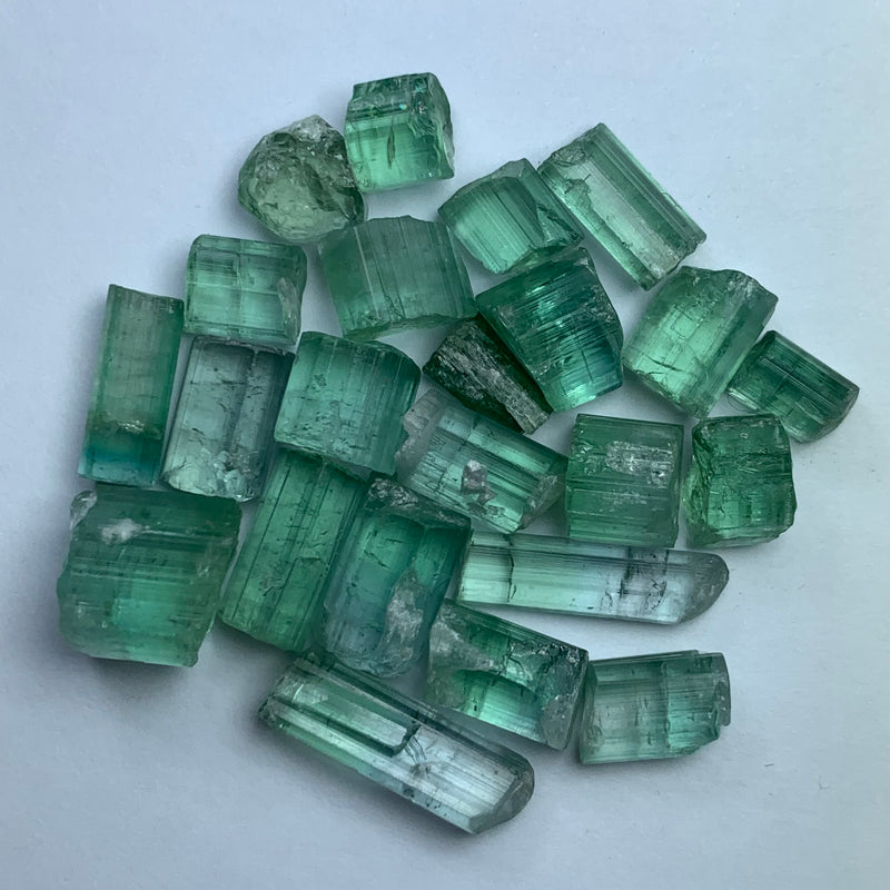 14.90 Grams Cabs Grade Mint Green Tourmalines / Tourmaline Crystals