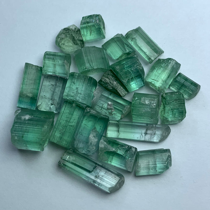 14.90 Grams Cabs Grade Mint Green Tourmalines / Tourmaline Crystals