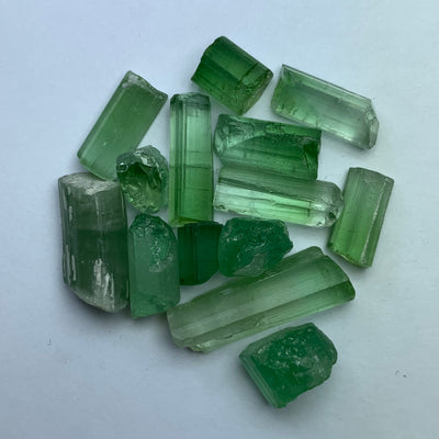 11.30 Grams Cabs Grade Mint Green Tourmalines / Tourmaline Crystals