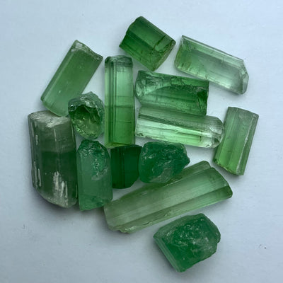 11.30 Grams Cabs Grade Mint Green Tourmalines / Tourmaline Crystals