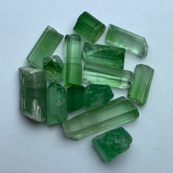 11.30 Grams Cabs Grade Mint Green Tourmalines / Tourmaline Crystals