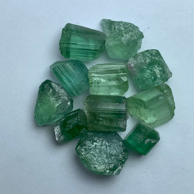 9.44 Grams Cabs Grade Mint Green Tourmalines / Tourmaline Crystals