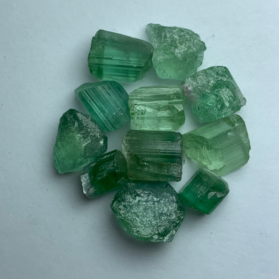 9.44 Grams Cabs Grade Mint Green Tourmalines / Tourmaline Crystals