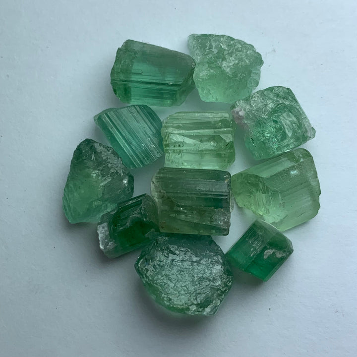 9.44 Grams Cabs Grade Mint Green Tourmalines / Tourmaline Crystals