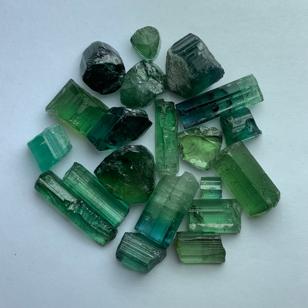 13.75 Grams Cabs Grade Mint Green Tourmalines / Tourmaline Crystals