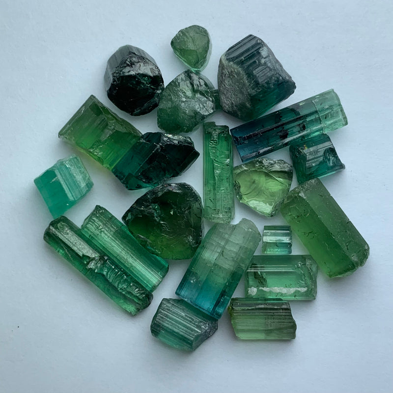 13.75 Grams Cabs Grade Mint Green Tourmalines / Tourmaline Crystals