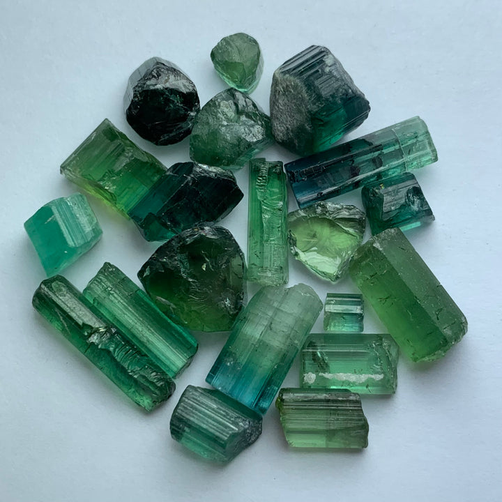 13.75 Grams Cabs Grade Mint Green Tourmalines / Tourmaline Crystals