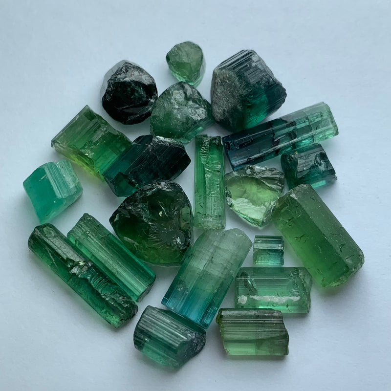 13.75 Grams Cabs Grade Mint Green Tourmalines / Tourmaline Crystals