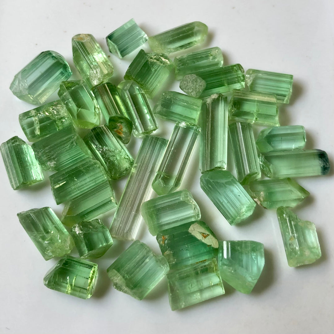 14.73 Grams Greenish Facet Rough Tourmaline For Sale - Noble Gemstones®