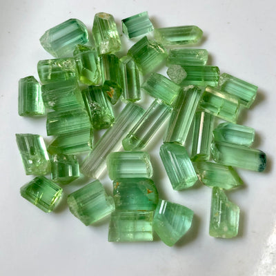 14.73 Grams Greenish Facet Rough Tourmaline For Sale - Noble Gemstones®