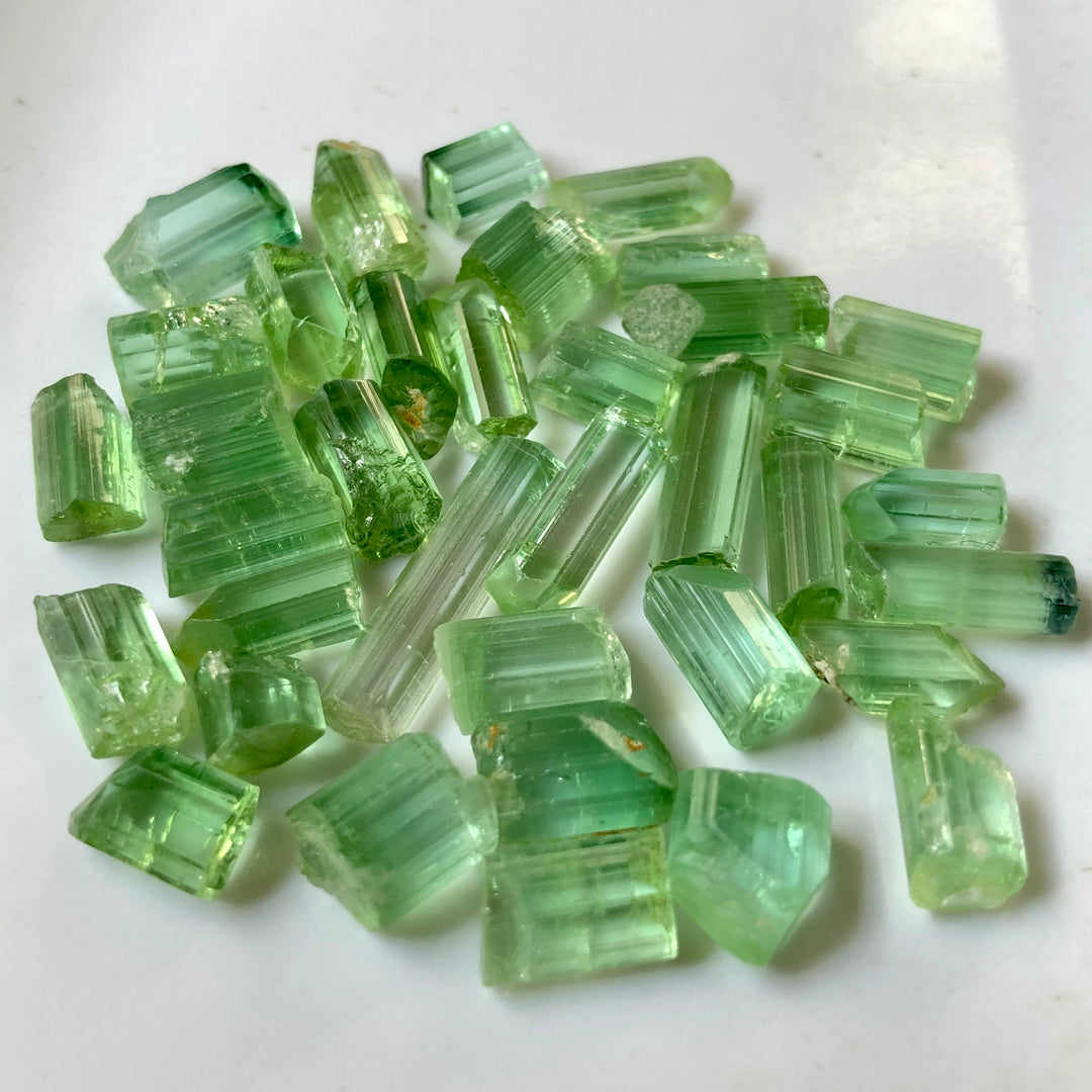 14.73 Grams Greenish Facet Rough Tourmaline For Sale - Noble Gemstones®