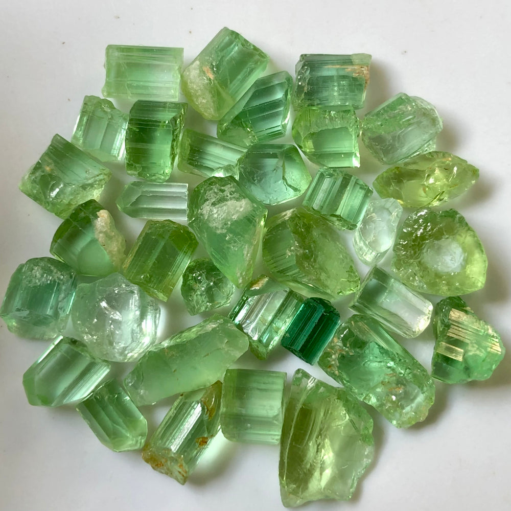 7.79 Grams Light Greenish Rough Tourmaline For Sale - Noble Gemstones®