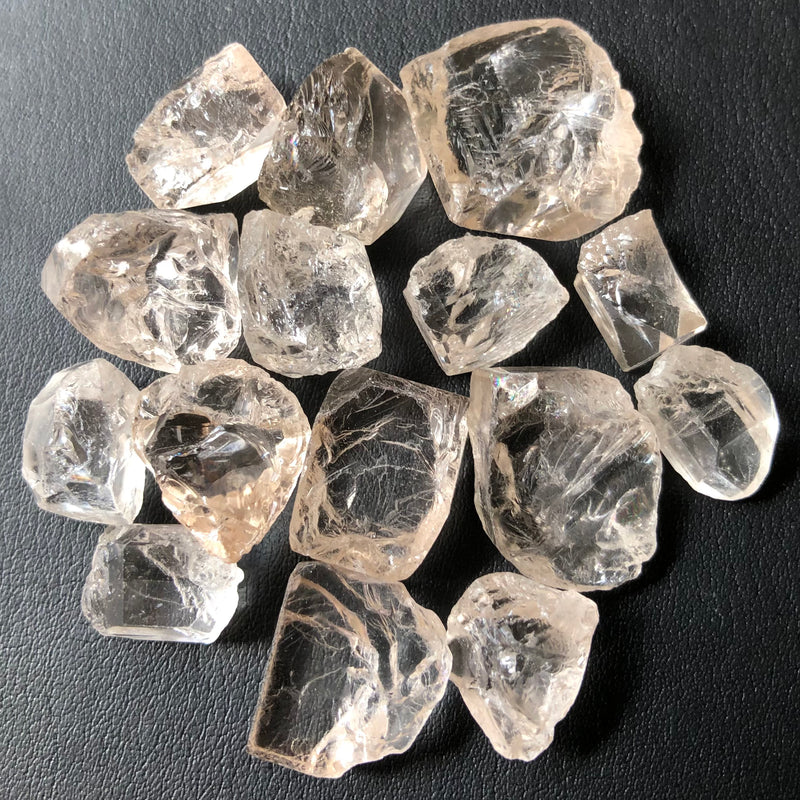 40.61 Grams Facet Rough Rose Gold Topaz - Noble Gemstones®