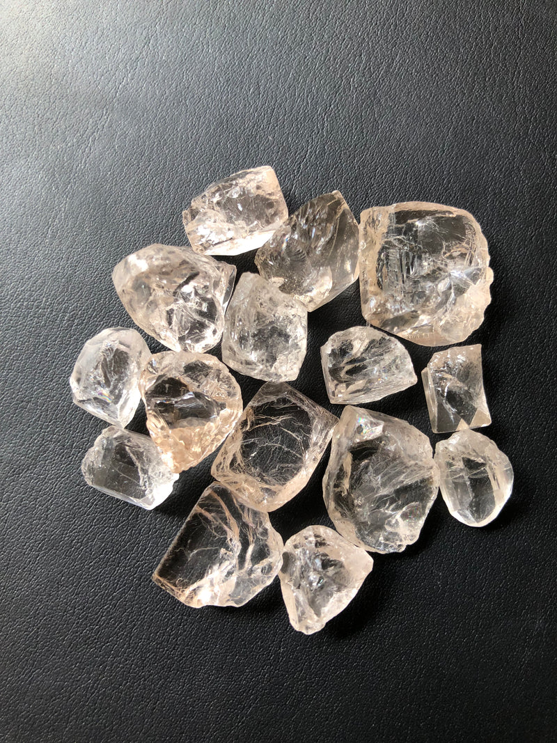40.61 Grams Facet Rough Rose Gold Topaz - Noble Gemstones®