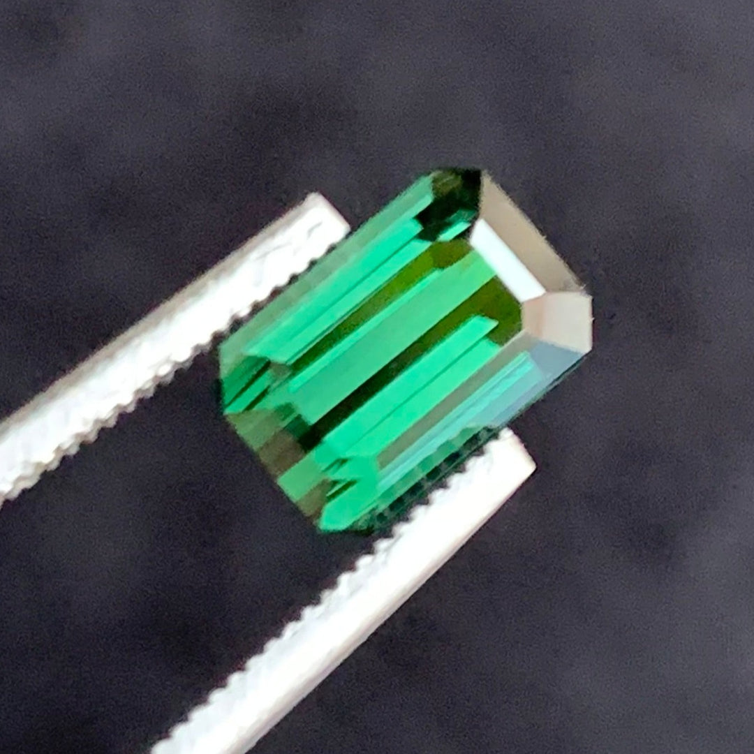 1.55 Carats Faceted Semi-Precious BluishGreen Tourmaline