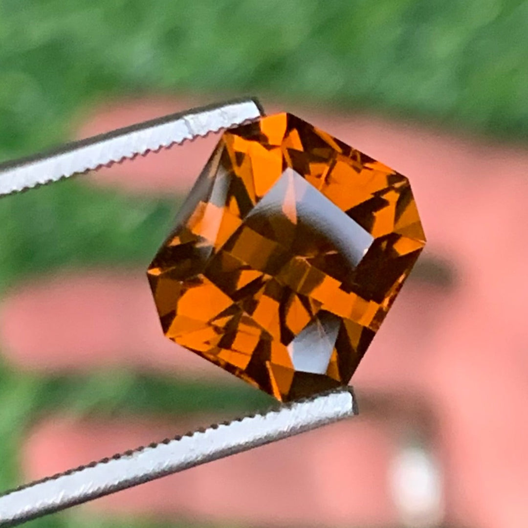 4.60 Carats Faceted Dark Citrine