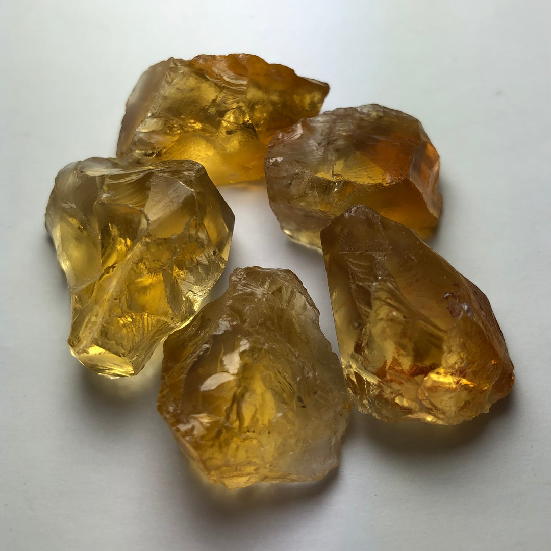 29 Grams Facet Rough Golden Citrine - Noble Gemstones®