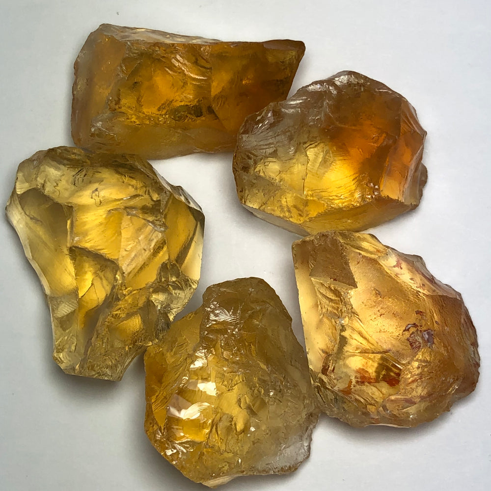 29 Grams Facet Rough Golden Citrine - Noble Gemstones®