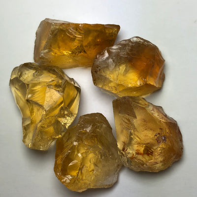 29 Grams Facet Rough Golden Citrine - Noble Gemstones®