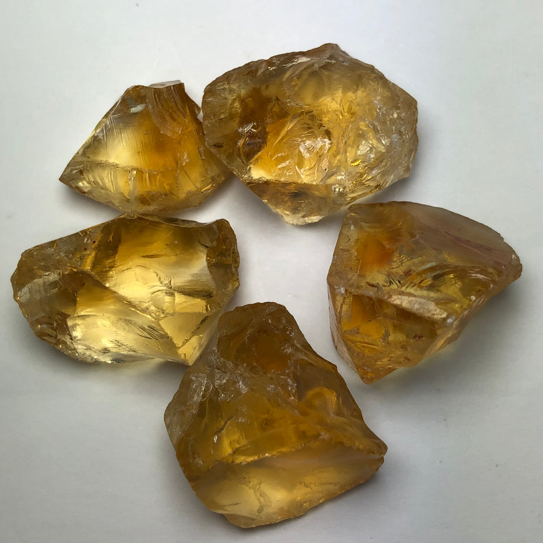 28.87 Grams Golden Yellow Facet Rough Citrine - Noble Gemstones®