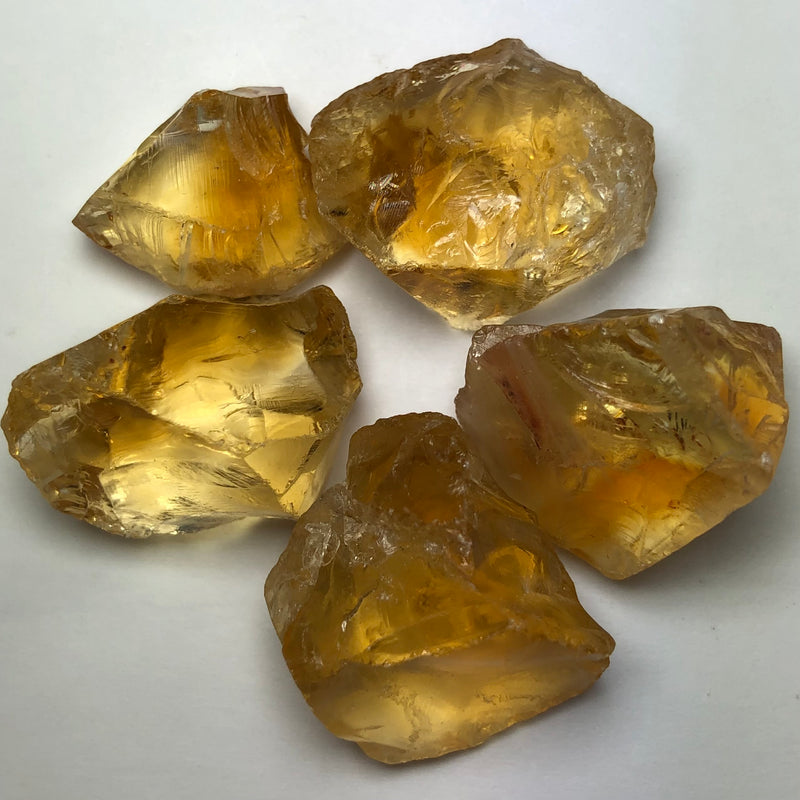 28.87 Grams Golden Yellow Facet Rough Citrine - Noble Gemstones®