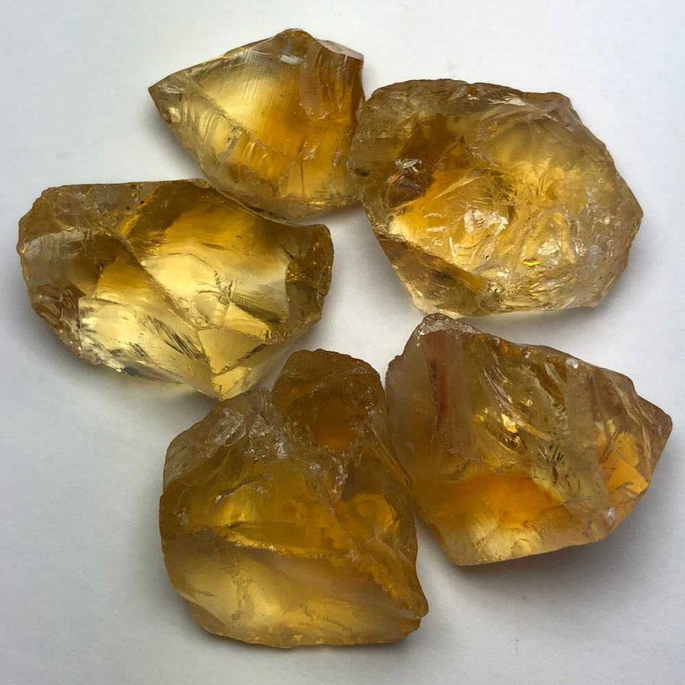 28.87 Grams Golden Yellow Facet Rough Citrine - Noble Gemstones®