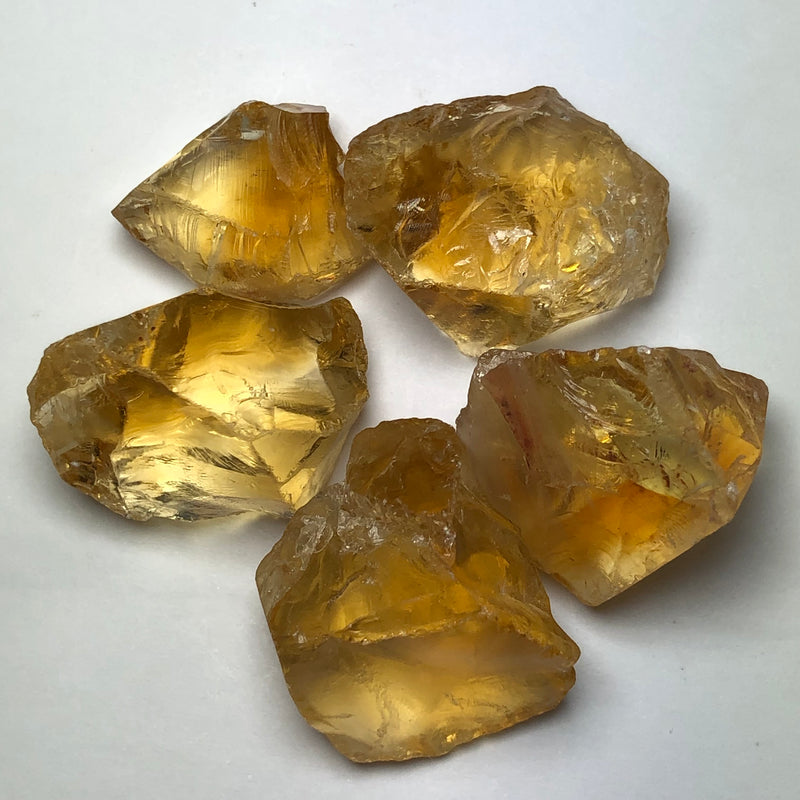 28.87 Grams Golden Yellow Facet Rough Citrine - Noble Gemstones®